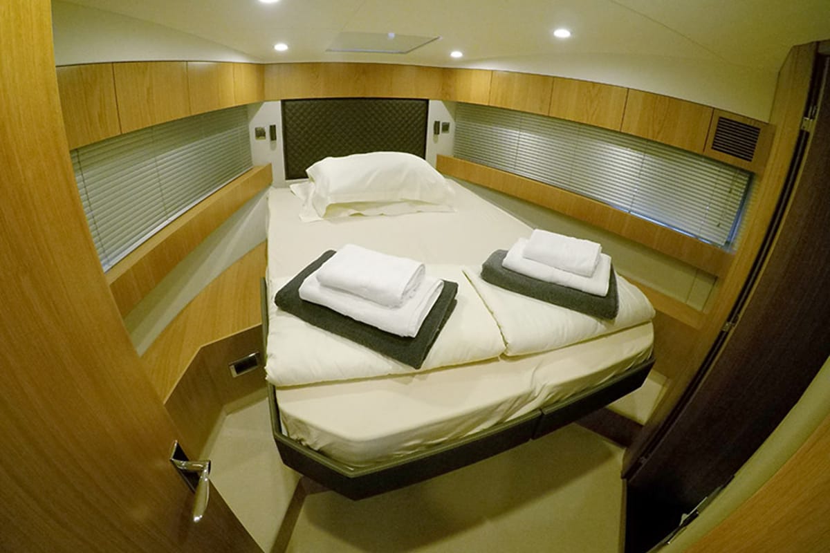 Cabin on Get Lucky, a Dufour 460 GL sailboat at Grad Šibenik, Croatia