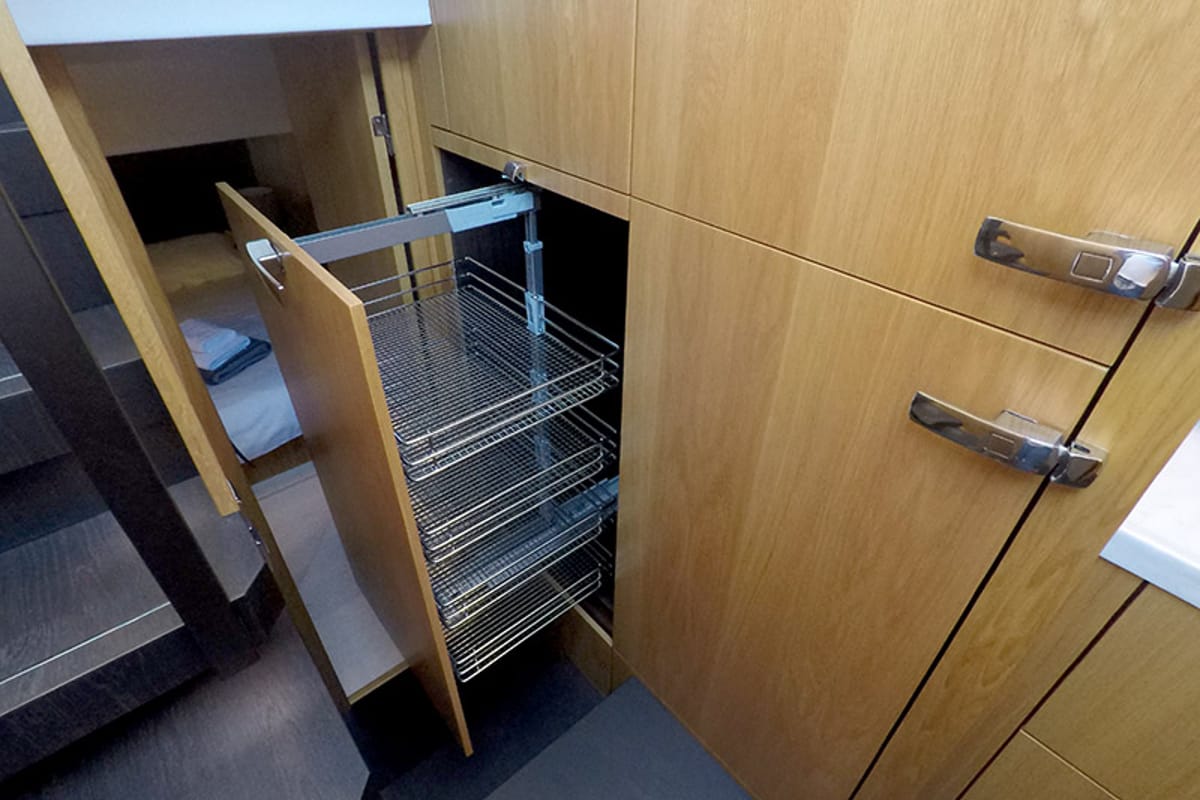 Galley of Get Lucky, a Dufour 460 GL sailboat at Grad Šibenik, Croatia