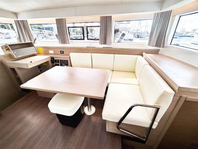 Salon of Cloudwalker, a Lagoon 40 OW catamaran at Road Town, British Virgin Islands