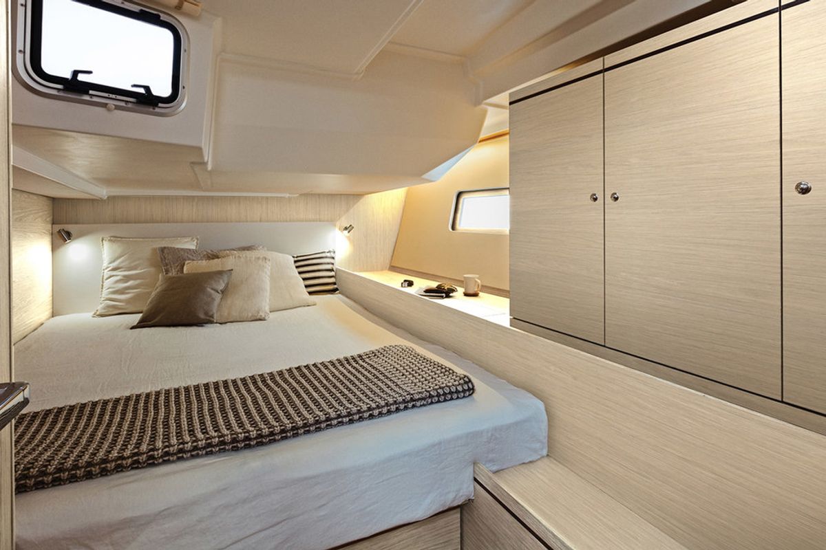 Cabin on Sunsail 52.4 Classic, a Beneteau Oceanis 51.1 sailboat at Municipal Unit of Lefkada, Greece