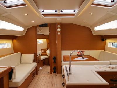 Salon of Caputh, a Jeanneau 51 sailboat at Marmaris, Turkey