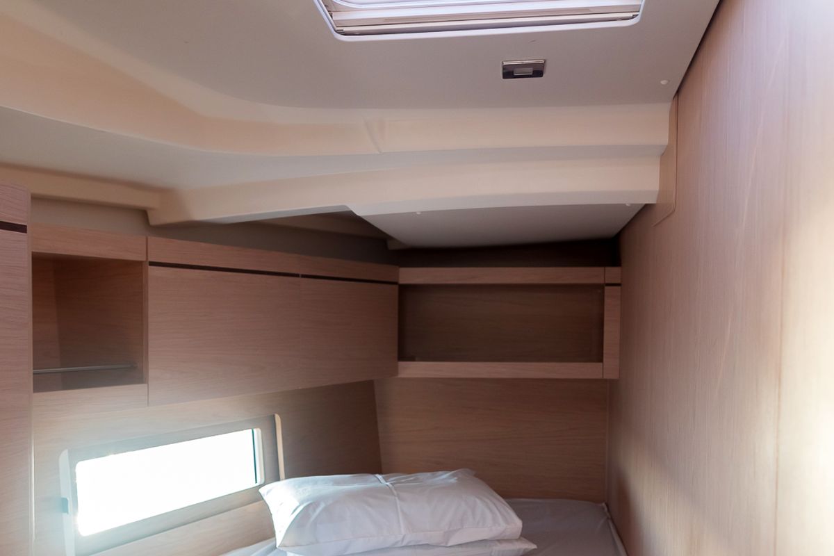 Cabin on Kos 46.8, a Beneteau Oceanis 46.1 sailboat at Municipal Unit of Lefkada, Greece