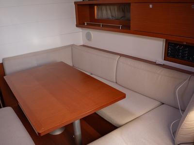 Salon of Comfort, a Beneteau Oceanis 45 sailboat at San Miguel de Abona, Spain