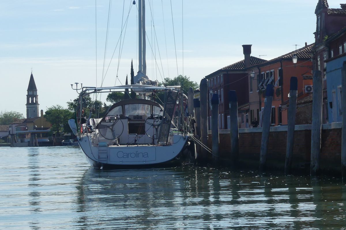 Exterior view of Carolina, a Elan 450 sailboat at Rodi Garganico, Italy