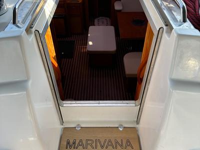 Salon of Marivana M, a Bavaria 46 Cruiser sailboat at Volos Municipality, Greece