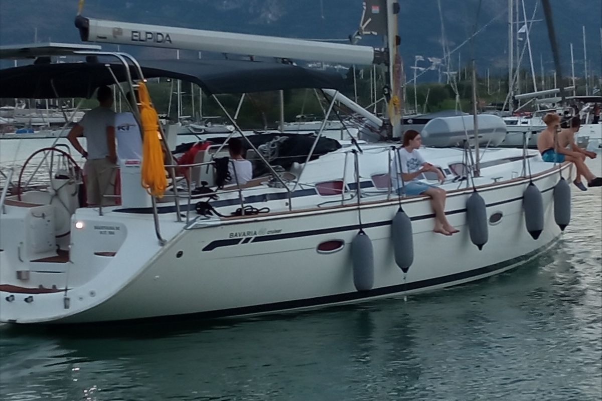 Exterior view of Marivana M, a Bavaria 46 Cruiser sailboat at Volos Municipality, Greece