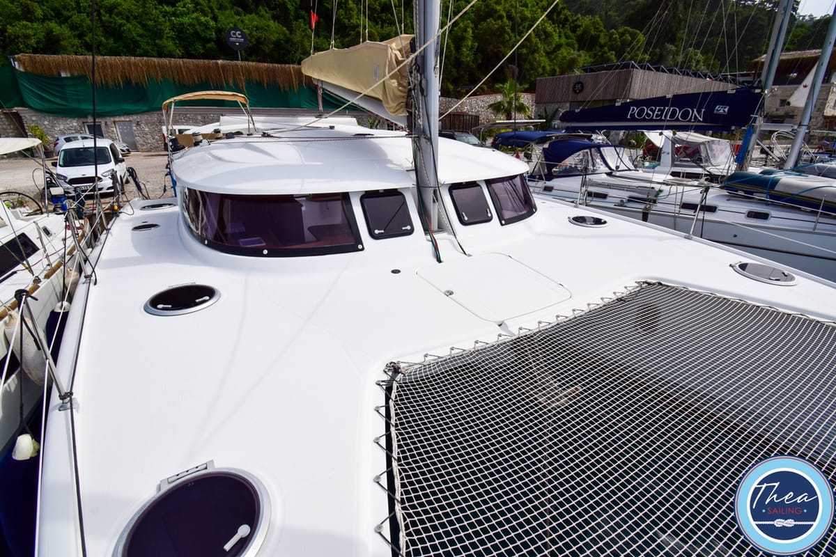 TWIN SWANS, a Fountaine Pajot Lipari 41 catamaran at Marmaris, Turkey
