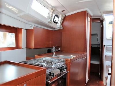 Galley of Comfort, a Beneteau Oceanis 35 sailboat at Split, Croatia
