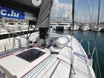 Deck of June, a Beneteau First 36 sailboat at Grad Biograd na Moru, Croatia