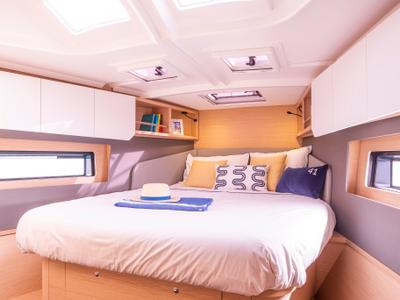 Cabin on Sirena, a Dufour 41 sailboat at Municipal Unit of Palairos, Greece
