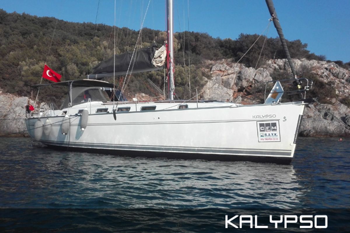 Exterior view of Classic, a Beneteau Cyclades 43.4 sailboat at Bodrum, Turkey