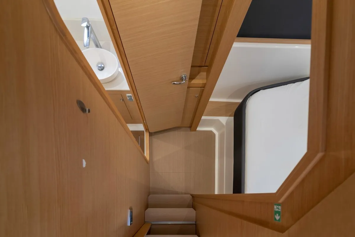 Cabin on Seaven, a Dufour 48 Catamaran catamaran at Grad Kaštela, Croatia