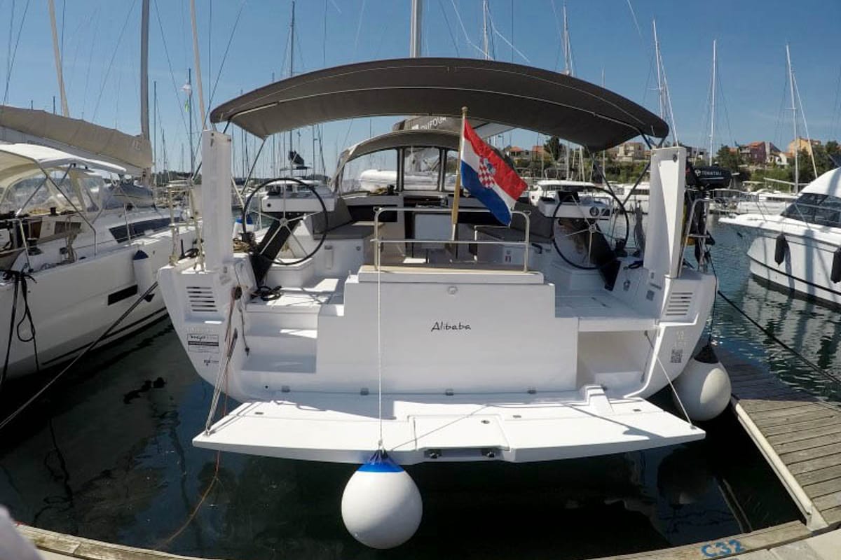 Alibaba, a Dufour 470 sailboat at Grad Šibenik, Croatia