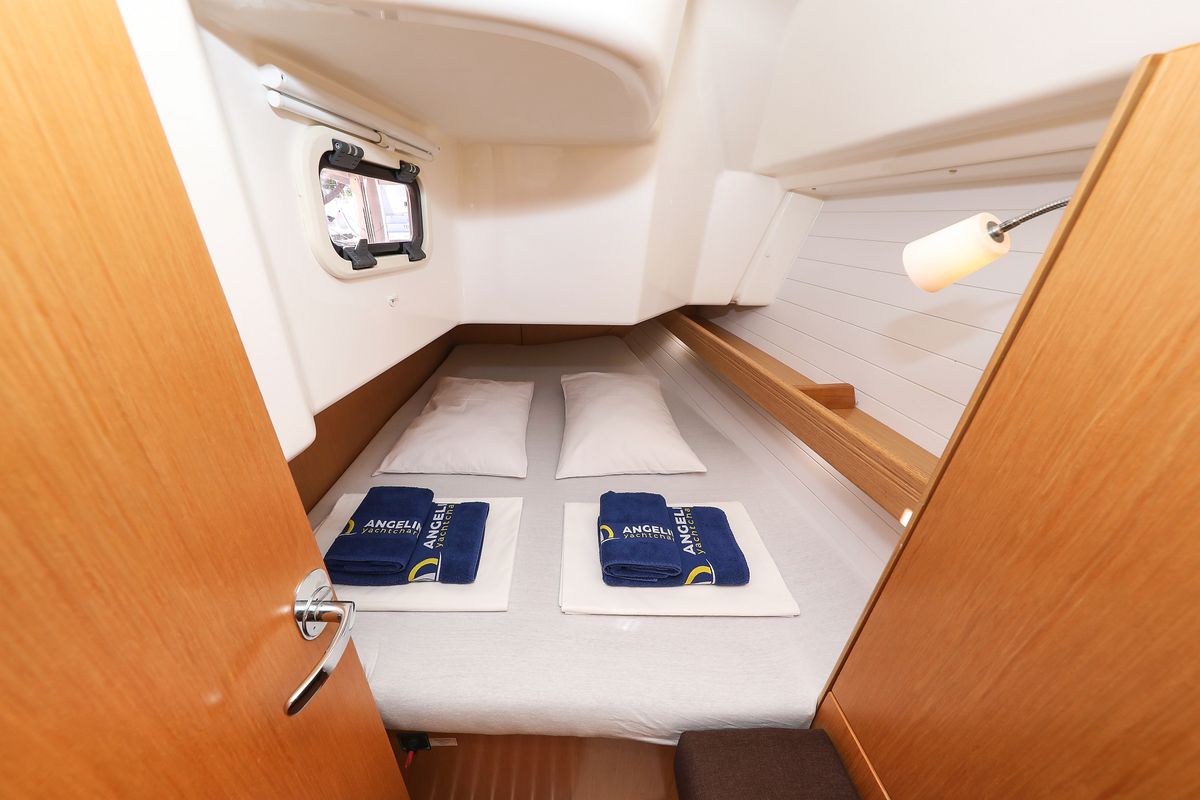 Cabin on Lady One, a Bavaria Cruiser 34 sailboat at Grad Biograd na Moru, Croatia
