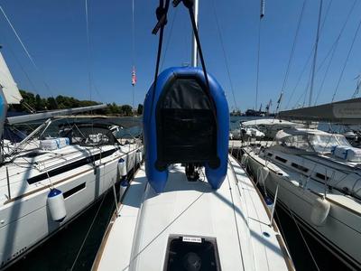 Deck of Vitamar, a Jeanneau Sun Odyssey 349 sailboat at Grad Pula, Croatia