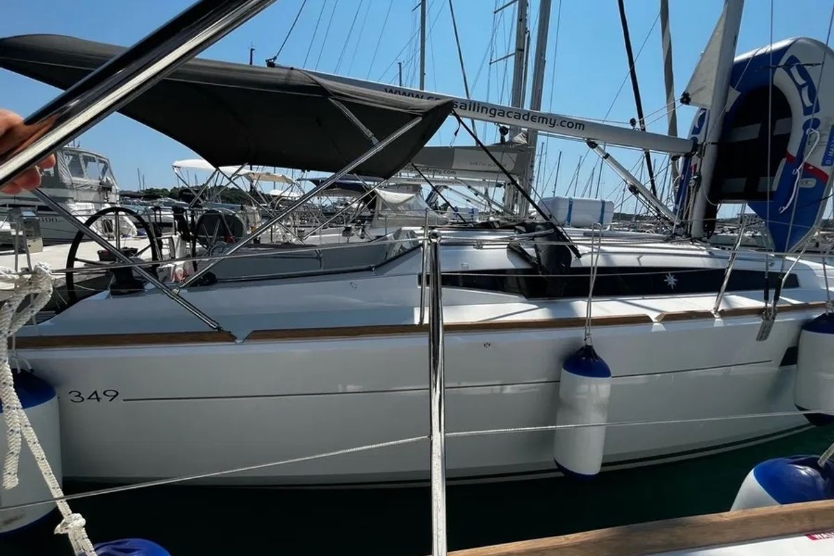 Head on Vitamar, a Jeanneau Sun Odyssey 349 sailboat at Grad Pula, Croatia