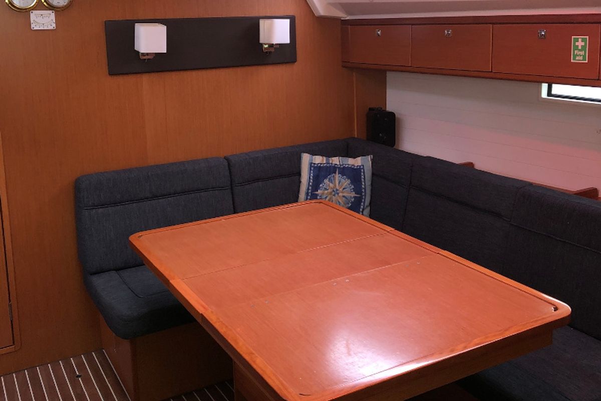 Salon of Rea (Refit 2022), a Bavaria 46 Cruiser sailboat at Municipal Unit of Lefkada, Greece