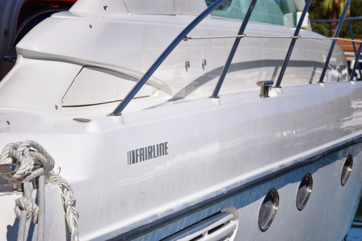 H.I.T., a Fairline Boats Fairlane Targa 48 motorboat at Primošten, Croatia
