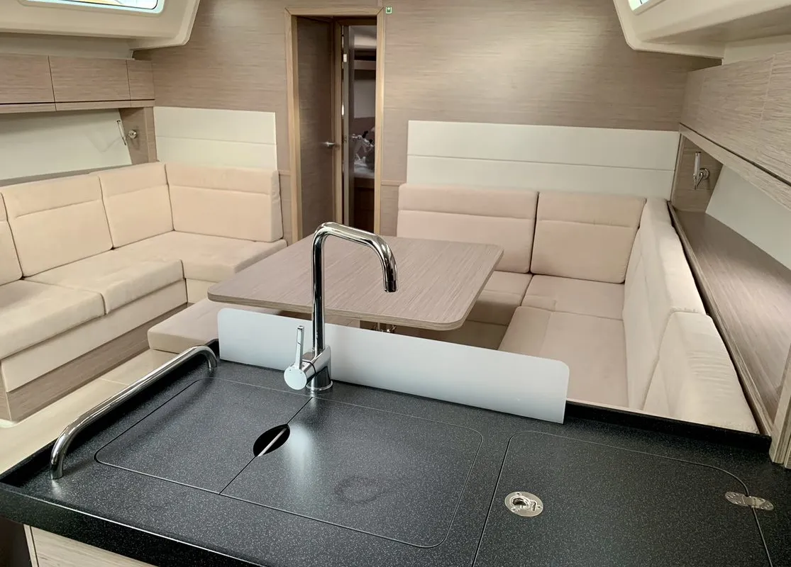 Xristina, a Hanse Yachts Hanse 458 sailboat at Athens, Greece