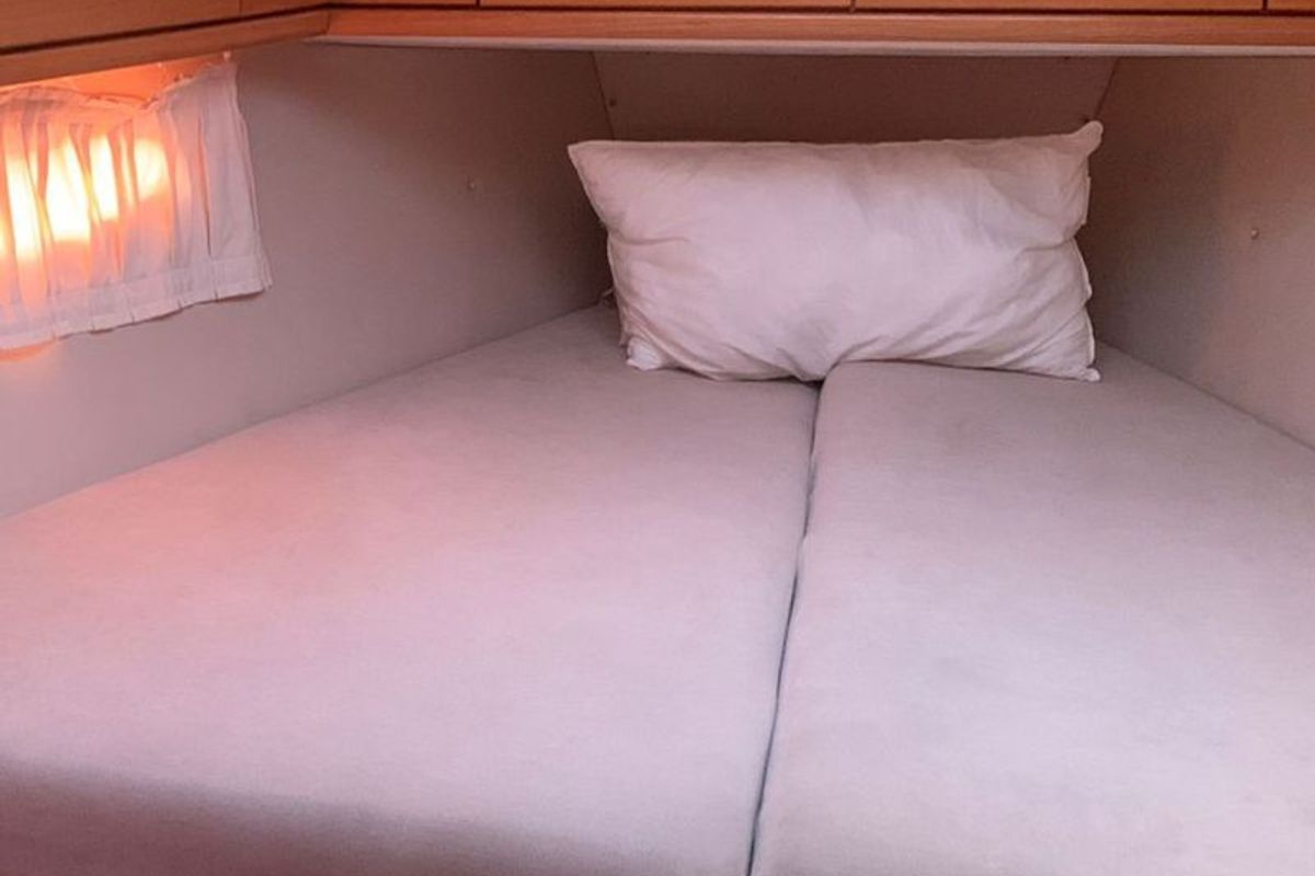 Cabin on Maha, a Bavaria 50 sailboat at Marseille, France