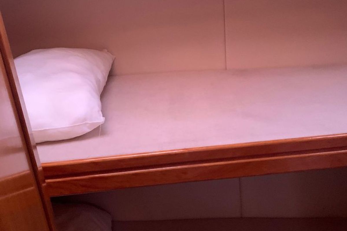 Cabin on Maha, a Bavaria 50 sailboat at Marseille, France