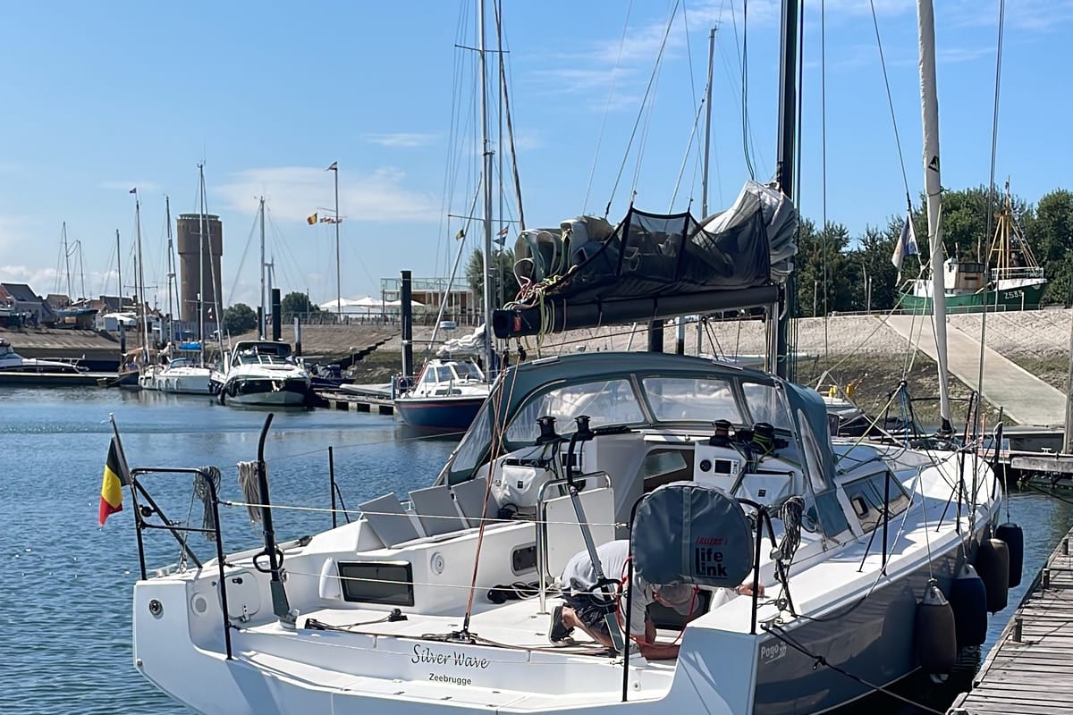 Exterior view of Silver Wave, a Pogo Structures Pogo 36 sailboat at La Trinité-sur-Mer, France