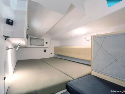 Cabin on Silver Wave, a Pogo Structures Pogo 36 sailboat at La Trinité-sur-Mer, France