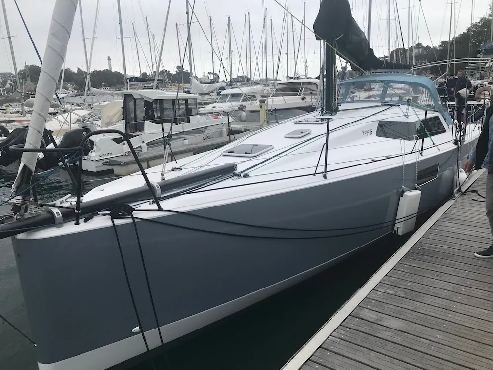 Exterior view of Silver Wave, a Pogo Structures Pogo 36 sailboat at La Trinité-sur-Mer, France