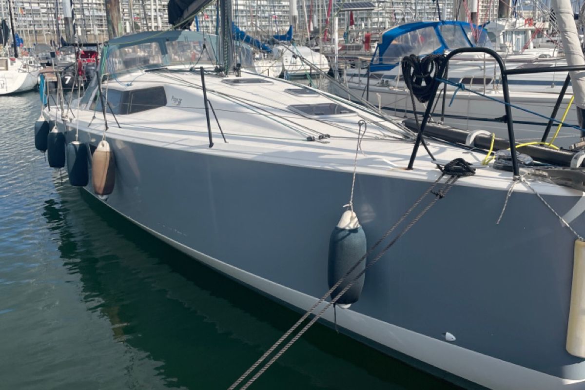 Exterior view of Silver Wave, a Pogo Structures Pogo 36 sailboat at La Trinité-sur-Mer, France