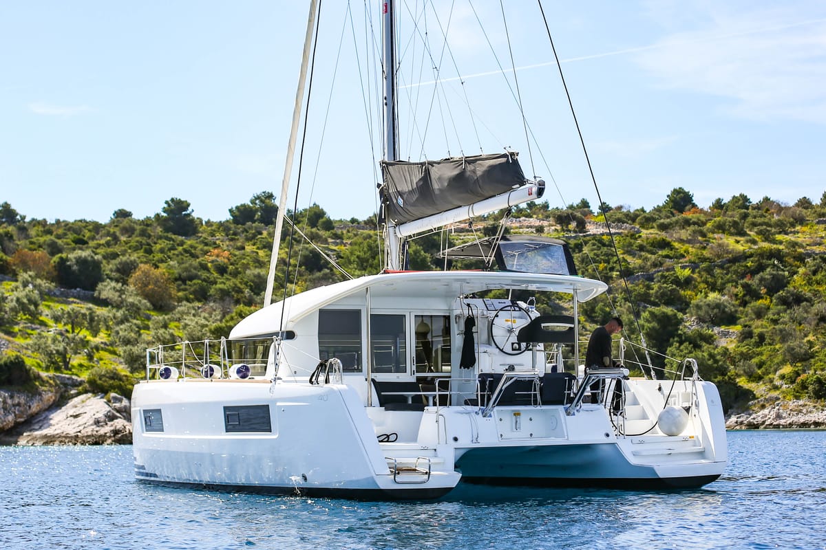 Bahia Real, a Lagoon 40 catamaran at Primošten, Croatia