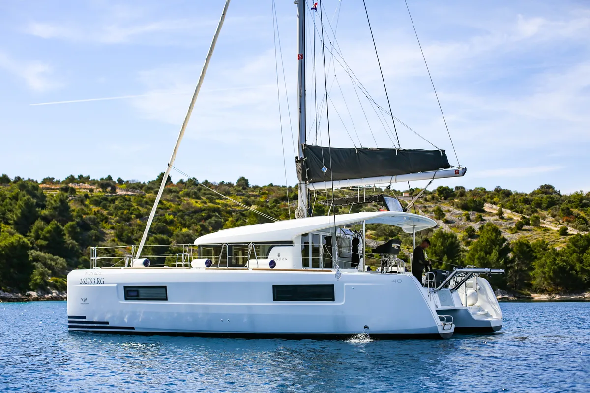 Bahia Real, a Lagoon 40 catamaran at Primošten, Croatia