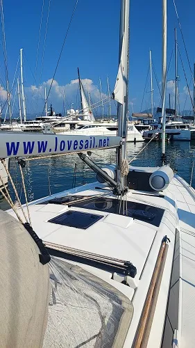 La Luz, a Dufour 390 sailboat at Fethiye, Turkey