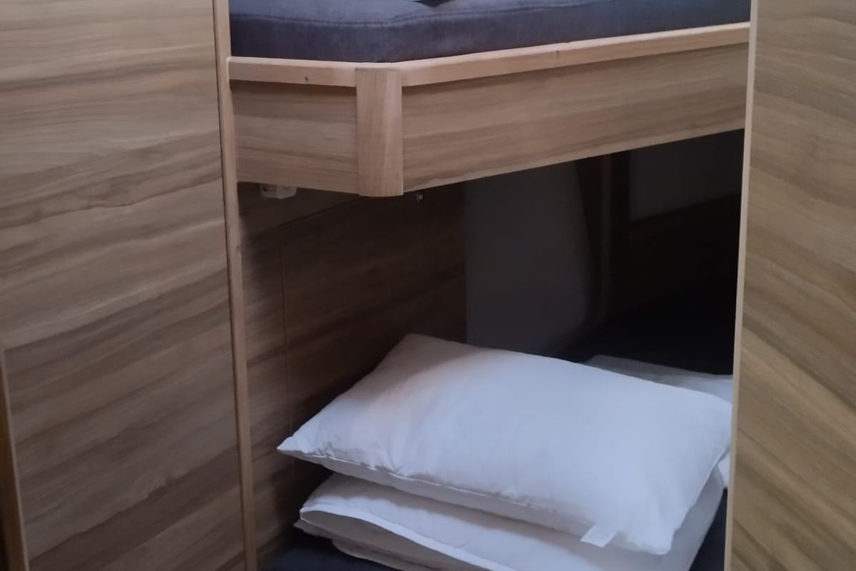 Cabin on Extraordinarius, a D&D Kufner 54 Exclusive sailboat at Grad Trogir, Croatia