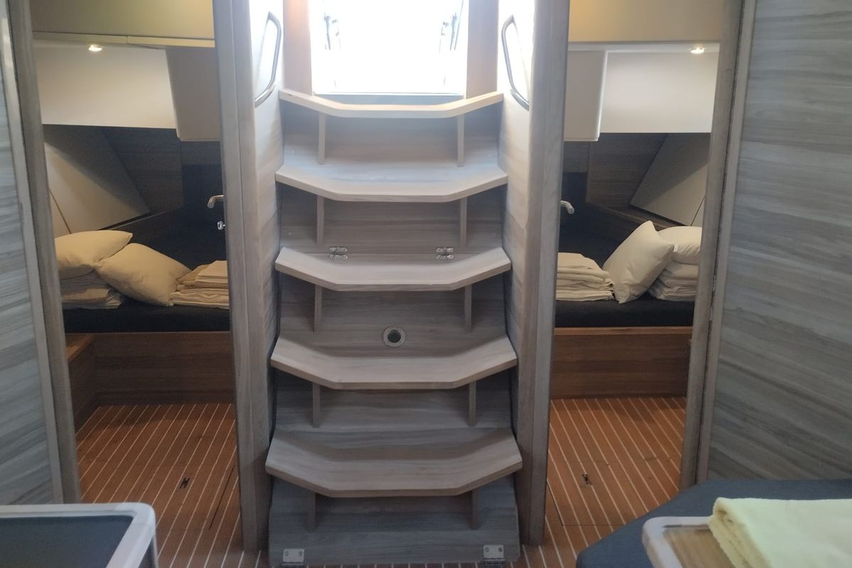 Salon of Extraordinarius, a D&D Kufner 54 Exclusive sailboat at Grad Trogir, Croatia