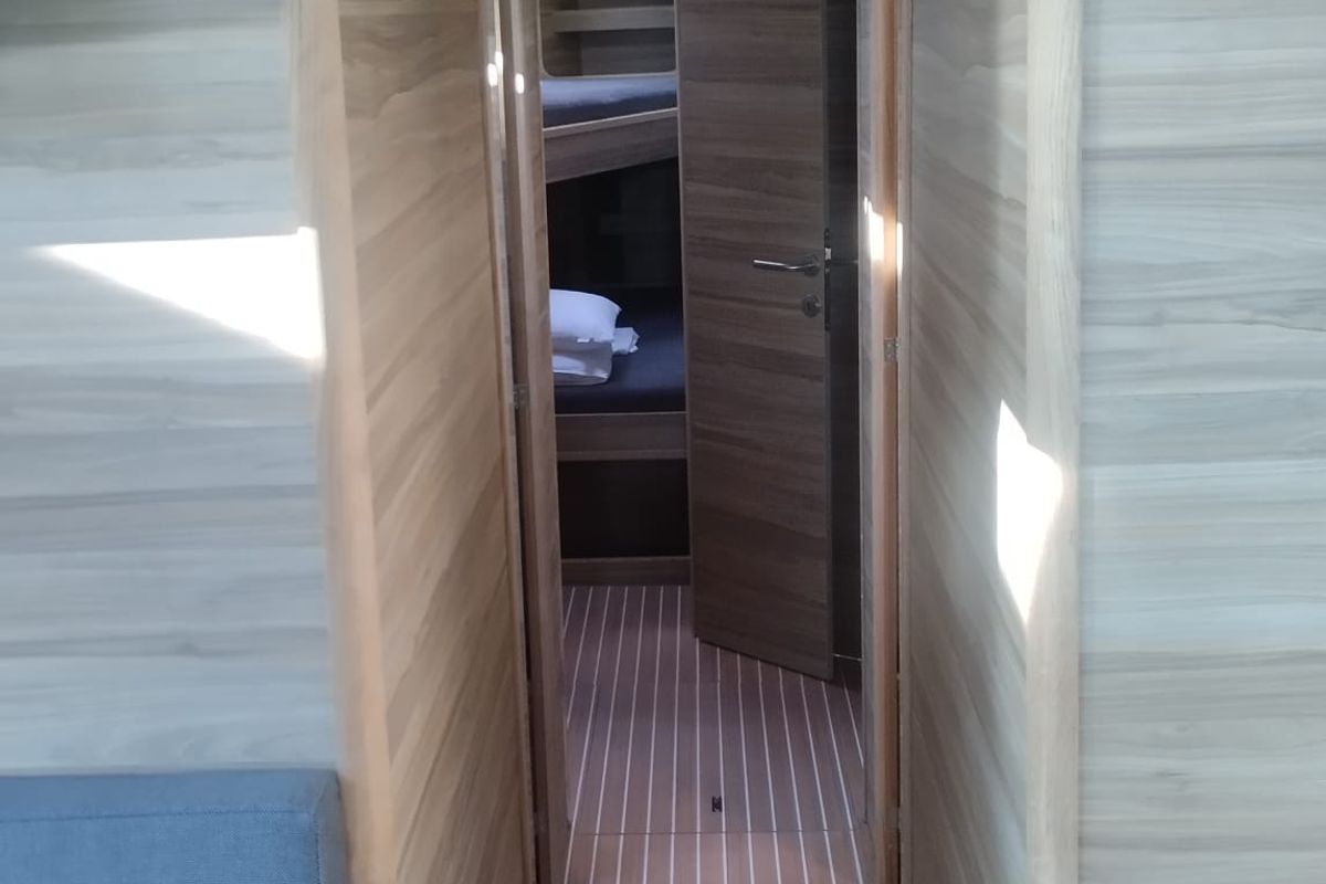 Cabin on Extraordinarius, a D&D Kufner 54 Exclusive sailboat at Grad Trogir, Croatia