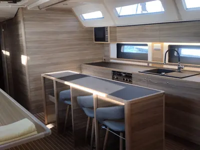 Galley of Extraordinarius, a D&D Kufner 54 Exclusive sailboat at Grad Trogir, Croatia