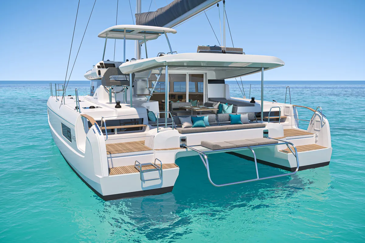Happiness, a Lagoon 43 catamaran at Seget Donji, Croatia