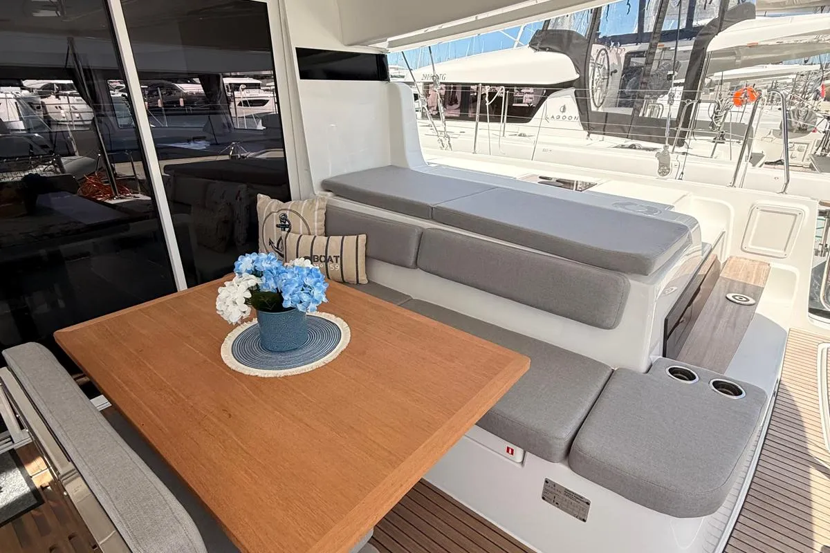 Happiness, a Lagoon 43 catamaran at Seget Donji, Croatia