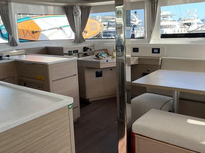 Galley of ETERNITYX, a Lagoon 46 catamaran at Fethiye, Turkey