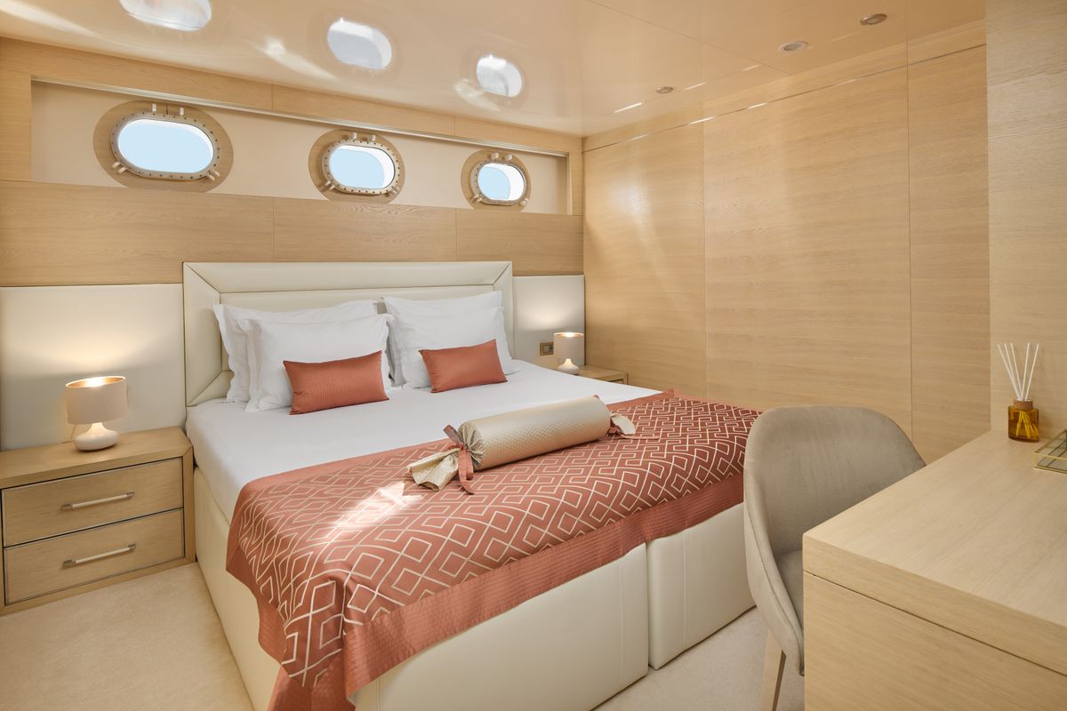 Cabin on Love Story, a Gulet Motoryacht sailboat at Split, Croatia