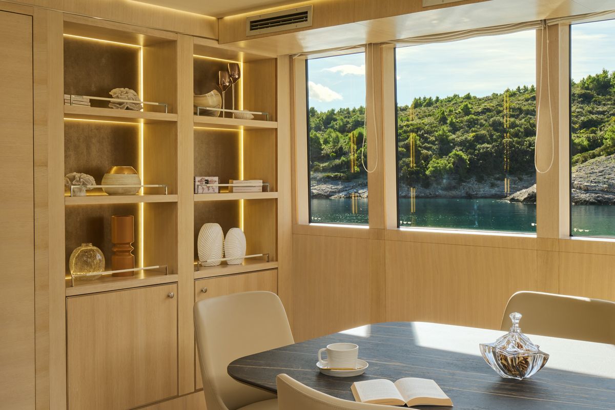 Salon of Love Story, a Gulet Motoryacht sailboat at Split, Croatia