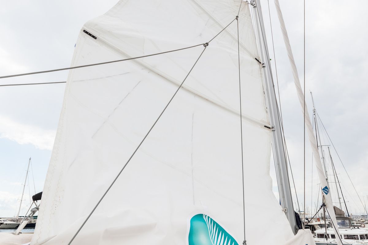 Vienna, a Lagoon 380 S2 catamaran at Preveza, Greece