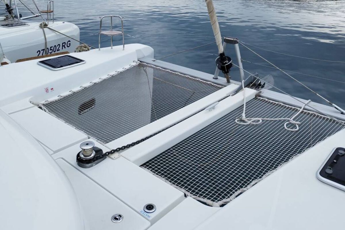 Salon of Venus, a Lagoon 40 catamaran at Grad Biograd na Moru, Croatia