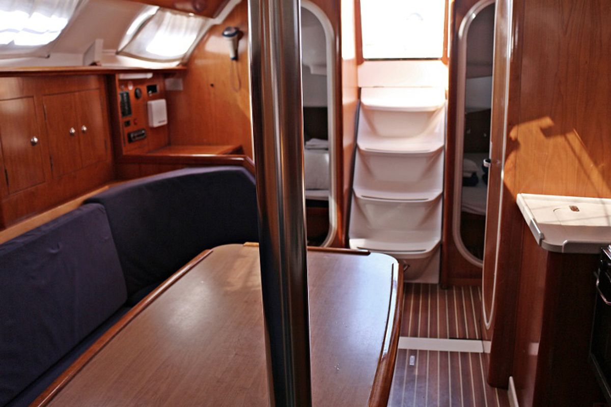 Salon of Silba, a SAS - Vektor Vektor 36 sailboat at Grad Biograd na Moru, Croatia