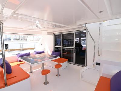 Deck of Paradise Sea, a Leopard 51 PC catamaran at Municipal Unit of Ellomenos, Greece