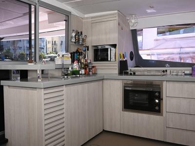 Salon of Paradise Sea, a Leopard 51 PC catamaran at Municipal Unit of Ellomenos, Greece
