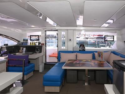 Cockpit of Paradise Sea, a Leopard 51 PC catamaran at Municipal Unit of Ellomenos, Greece
