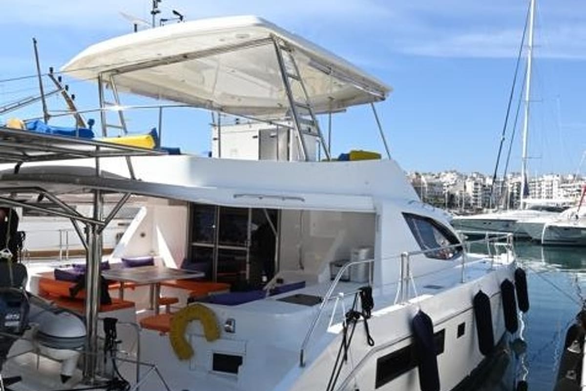 Paradise Sea, a Leopard 51 PC catamaran at Municipal Unit of Ellomenos, Greece