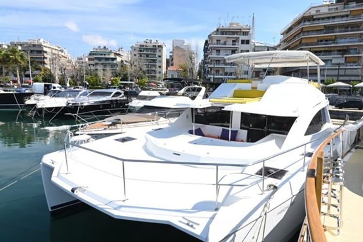 Paradise Sea, a Leopard 51 PC catamaran at Municipal Unit of Ellomenos, Greece