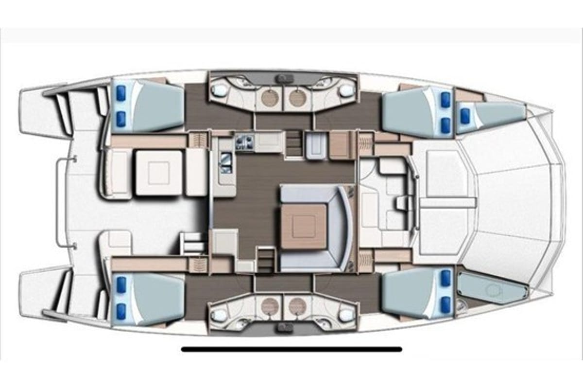 Paradise Sea, a Leopard 51 PC catamaran at Municipal Unit of Ellomenos, Greece
